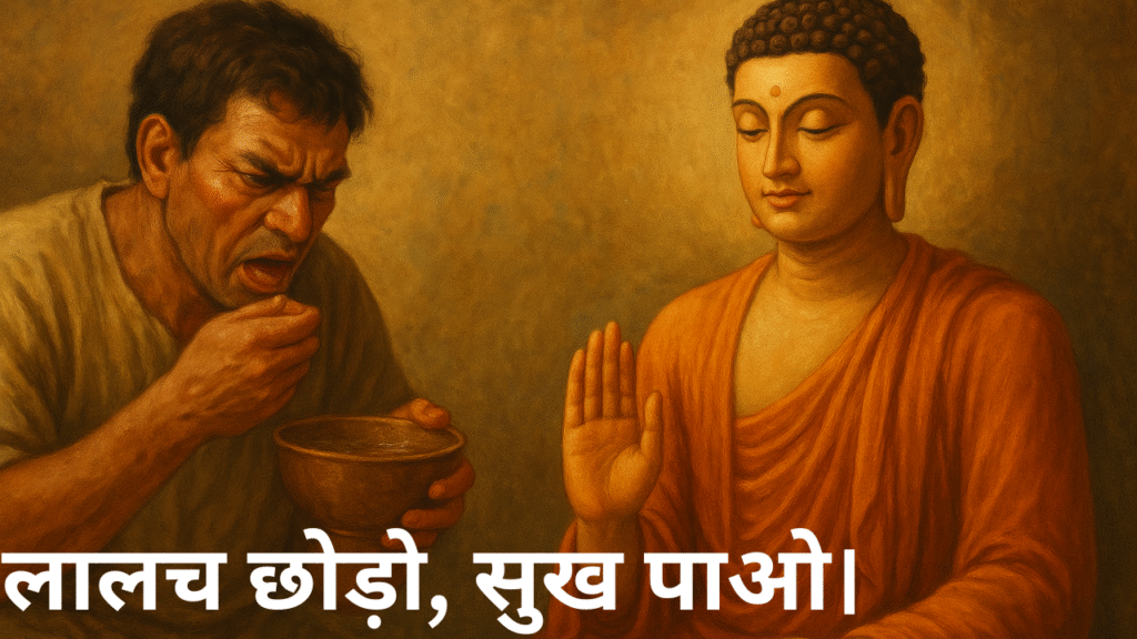 लालच छोड़ो, सुख पाओ।